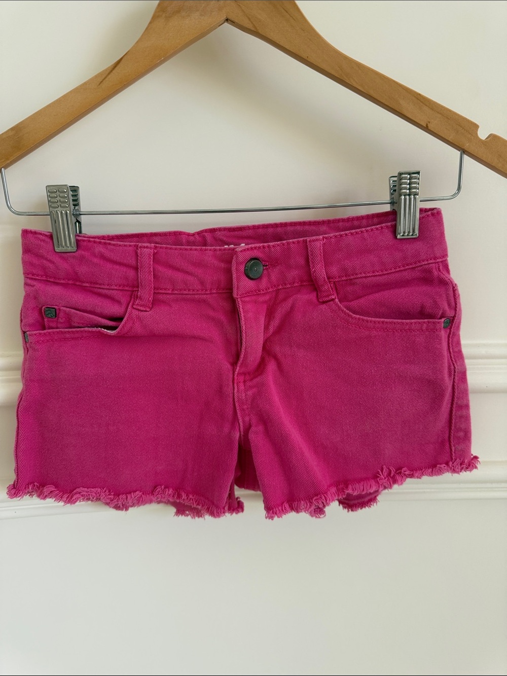 DKNY Hot Pink Denim Jean Shorts